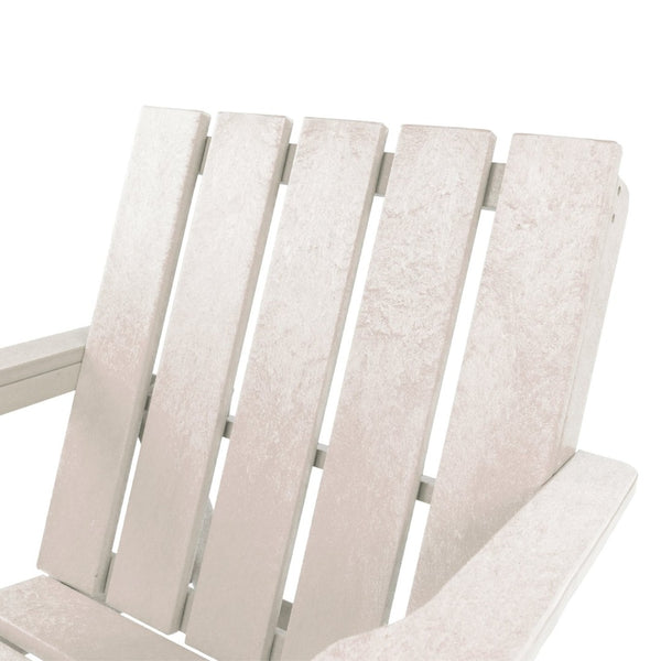 English Elm Shoreline Recycled Hdpe Folding Adirondack Chair Fully Assembled Modern Patio Seating Ivory B2745P409687