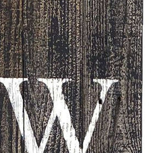 Homeroots 5' Rustic Black And White Front Porch Welcome Sign  Wood 384911