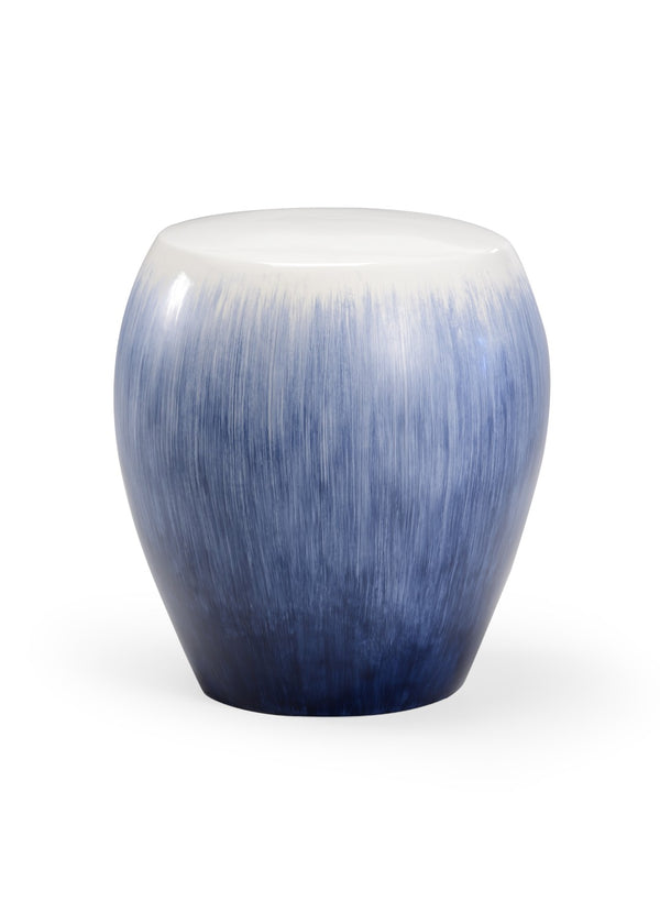 Chelsea House Alexander Monet-Inspired Garden Seat By Shayla Copas – Blue/White Glazed Ceramic Stool, Portable Accent Table 384924