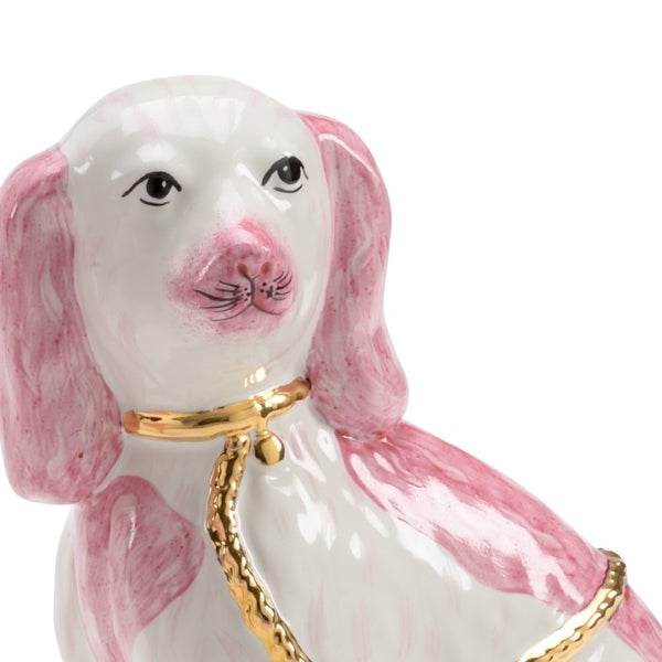 Chelsea House Roxie Staffordshire-Inspired Dog Pair By Shayla Copas — Decorative Mantel Figurines With Gold Accents 384946