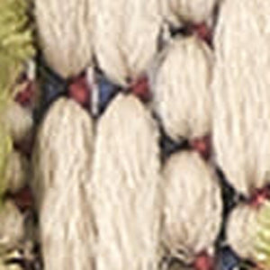 HomeRoots 5' Elegant Ivory and Blue Round Indoor-Outdoor Area Rug with Timeless Floral Design and Durability 7?x10? 384976