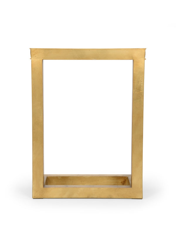 Chelsea House Nemeth Antique Gold Cigar Table With Mirrored Top And Honeycomb Base — Mobile, Luxe Accent For Entertaining 384986