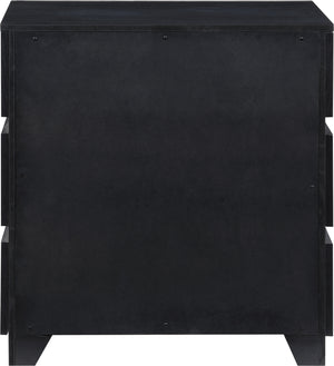 Zaylan Black Night Stand 384Black-NS Meridian Furniture
