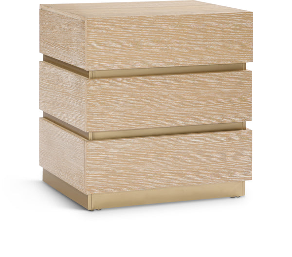 Zaylan Natural Night Stand 384Natural-NS Meridian Furniture