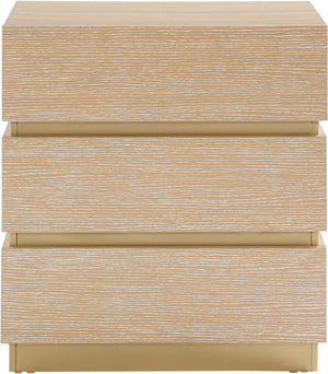 Zaylan Natural Night Stand 384Natural-NS Meridian Furniture