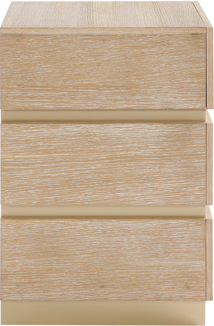 Zaylan Natural Night Stand 384Natural-NS Meridian Furniture