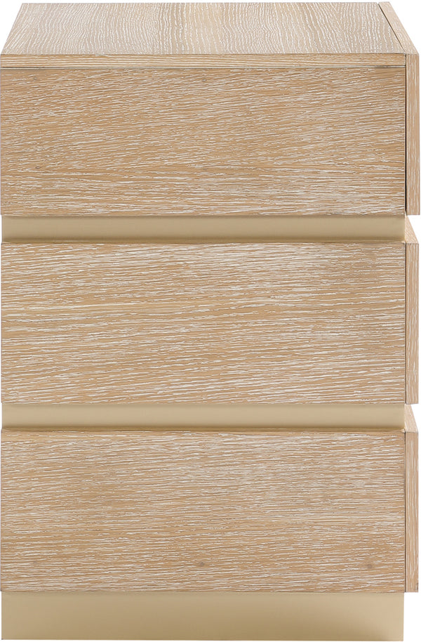 Zaylan Natural Night Stand 384Natural-NS Meridian Furniture