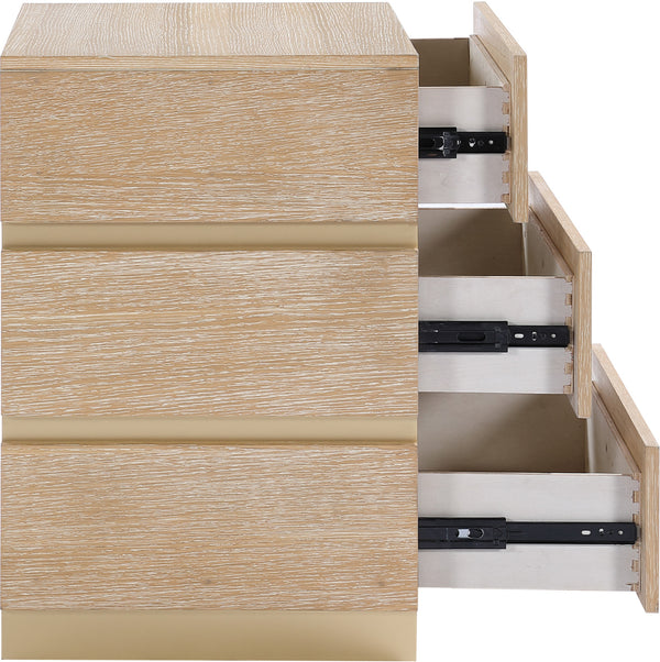 Zaylan Natural Night Stand 384Natural-NS Meridian Furniture