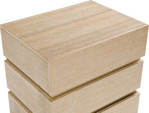 Zaylan Natural Night Stand 384Natural-NS Meridian Furniture