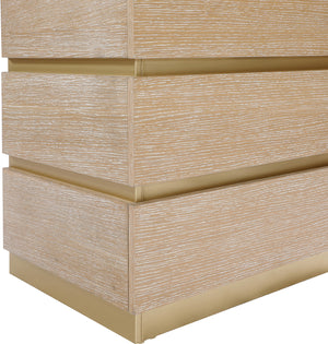 Zaylan Natural Night Stand 384Natural-NS Meridian Furniture