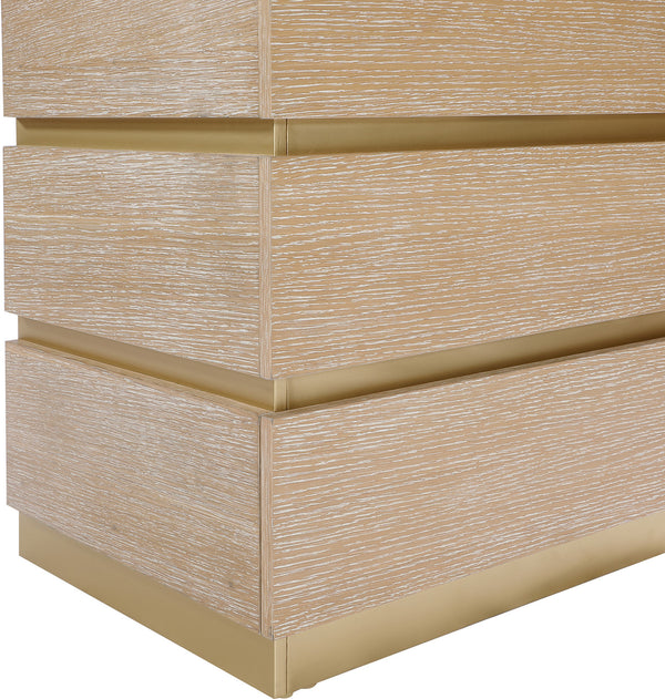 Zaylan Natural Night Stand 384Natural-NS Meridian Furniture