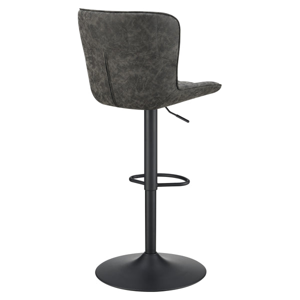 OSP Home Furnishings Kirkdale Height Adj Stool  - Set of 2 Charcoal