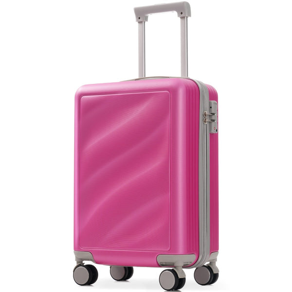 English Elm Luggage 3 Piece Hardshell Abs Set with Spinner Wheels Tsa Lock Travel Ready Pink N730P304620P