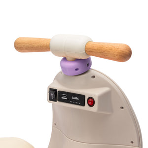 English Elm 12v Kids Electric Tricycle Toddler Ride on Scooter Wooden Handle Parental Remote Control Purple W1578P381425