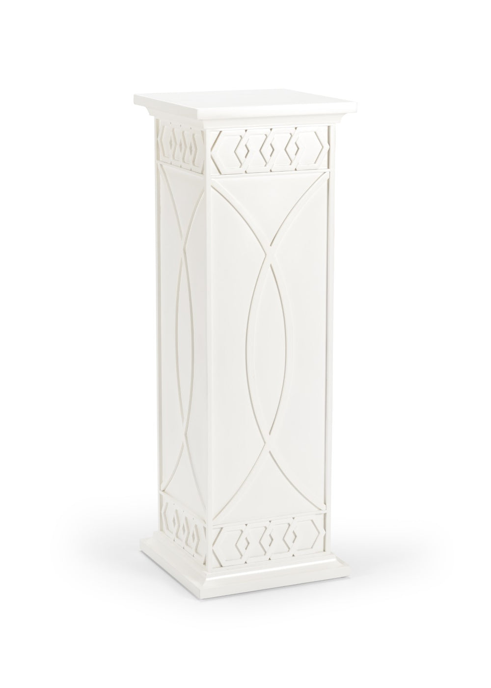 Chelsea House Scottkins Sculptural Pedestal White By Shayla Copas — 46.5" Tall Honeycomb Accent Column For Display 385012