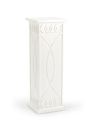 Chelsea House Scottkins Sculptural Pedestal White By Shayla Copas — 46.5" Tall Honeycomb Accent Column For Display 385012