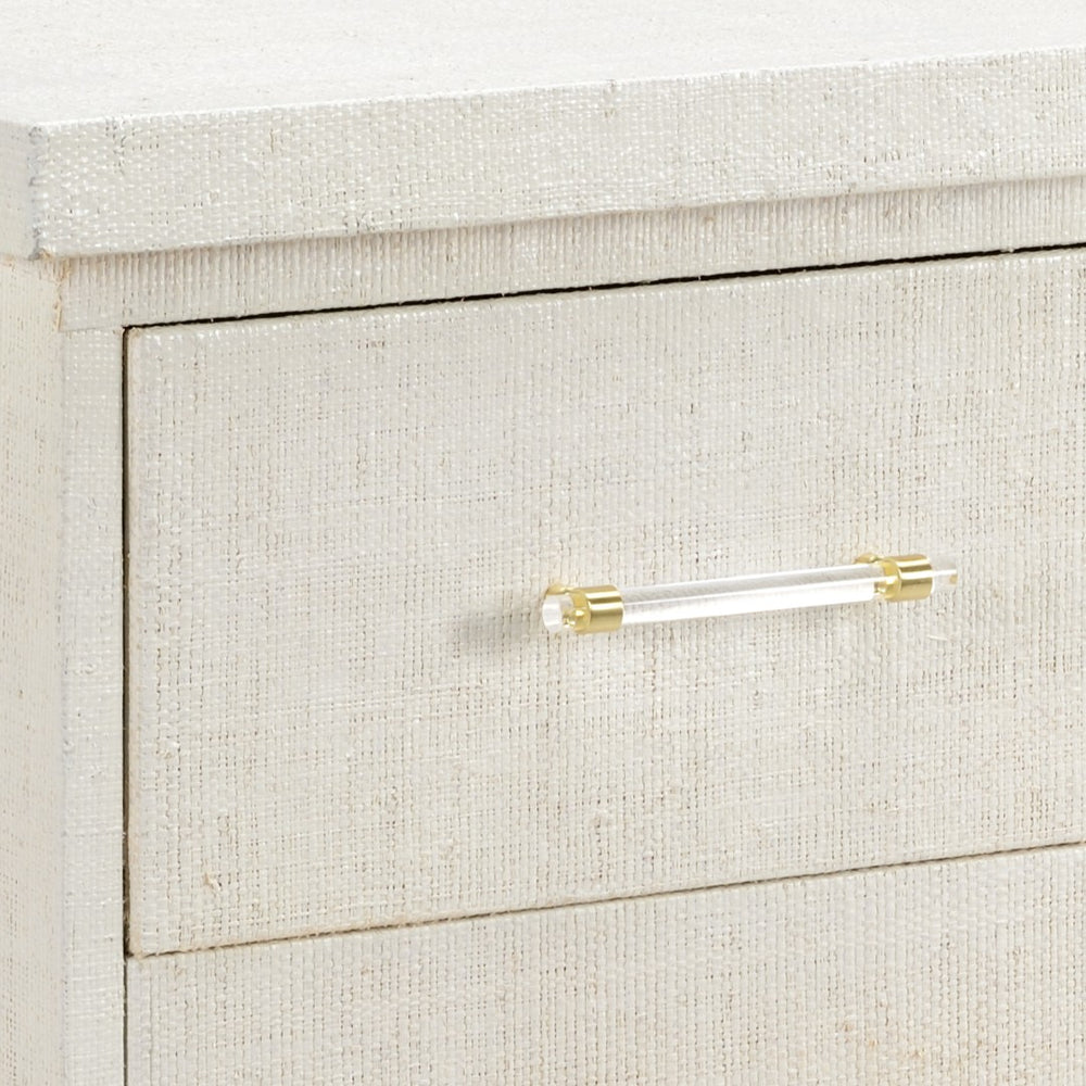 Chelsea House Clifton Raffia Side Chest By Shayla Copas — Sculptural, Compact 36.5"H X44"W Storage Accent Piece 385015