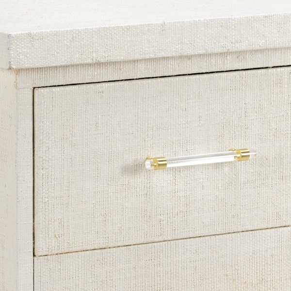 Chelsea House Clifton Raffia Side Chest By Shayla Copas — Sculptural, Compact 36.5"H X44"W Storage Accent Piece 385015