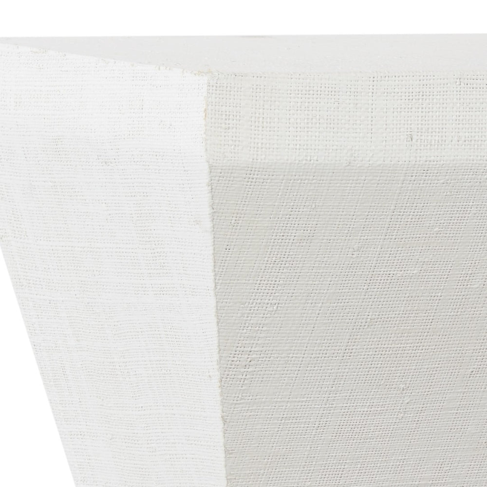 Chelsea House Raffia White Wall Bracket — Handcrafted-Look Lacquered Raffia Shelf For Boho, Coastal & Contemporary Homes 385039