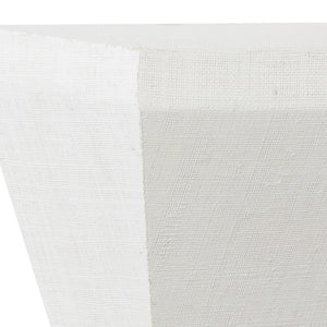 Chelsea House Raffia White Wall Bracket — Handcrafted-Look Lacquered Raffia Shelf For Boho, Coastal & Contemporary Homes 385039