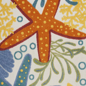 Homeroots 4' Yellow And Ivory Indoor-outdoor Area Rug - Durable, Stylish, And Easy To Maintain For Any Space 4' X 6' Polypropylene 385085