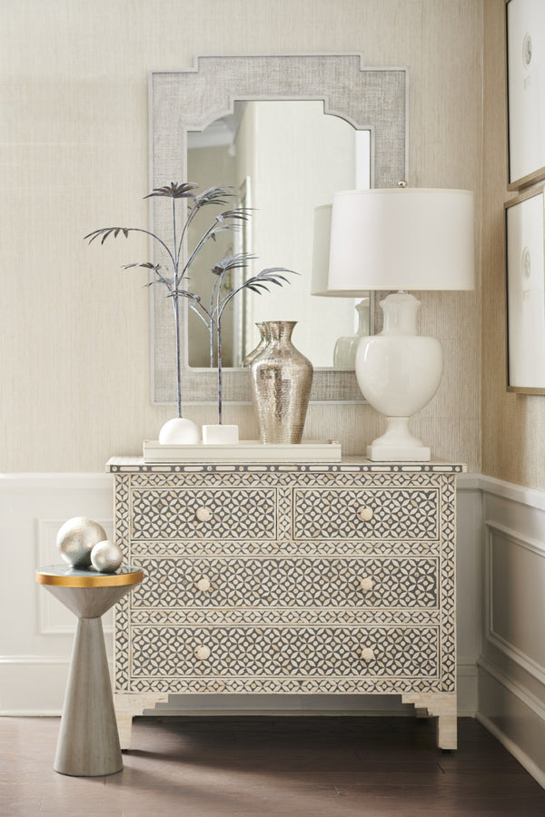 Chelsea House Henkley Polished Nickel Aluminum Vase — 17" High Sleek Metallic Accent For Modern Tables & Mantels 385087