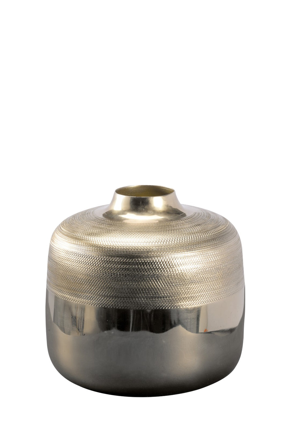 Chelsea House Ward Polished-Brass Urn Accent — Lightweight Aluminum Vase For Dried Flowers, Mantel, Shelf Styling Elegance 385092