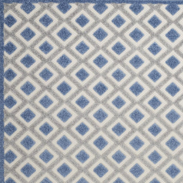HomeRoots 5' Modern Geometric Area Rug - Durable Indoor/Outdoor Design for High-Traffic Spaces and Easy Care 5' x 8' 385151