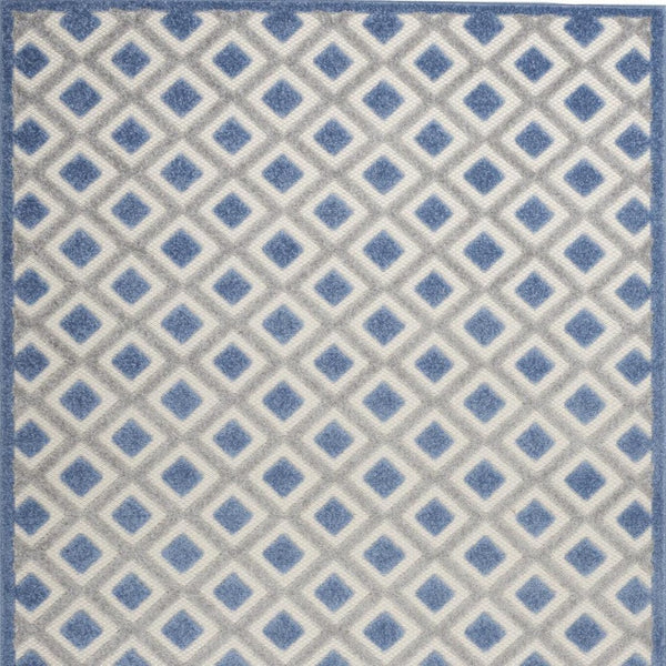 HomeRoots 5' Modern Geometric Area Rug - Durable Indoor/Outdoor Design for High-Traffic Spaces and Easy Care 6' x 9' 385156