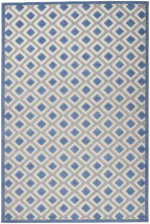 HomeRoots 5' Modern Geometric Area Rug - Durable Indoor/Outdoor Design for High-Traffic Spaces and Easy Care 6' x 9' 385156
