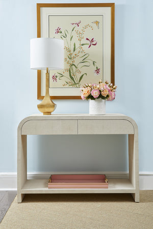 Chelsea House Deco Ceramic Cachepot Small — White Glaze Deco Fan Relief Planter For Small Plants & DéCor Accents 385173