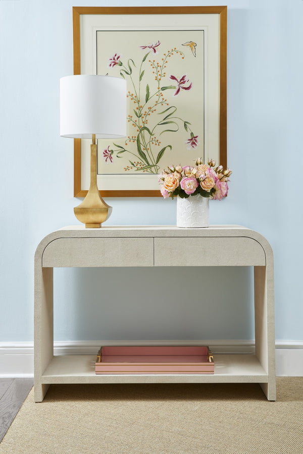 Chelsea House Deco Ceramic Cachepot Small — White Glaze Deco Fan Relief Planter For Small Plants & DéCor Accents 385173