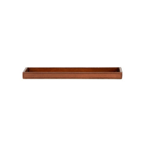 Chelsea House Leather Cognac Valet Tray Small — Handcrafted Minimalist Organizer For Keys, Phone, Wallet, Dresser Accent 385200
