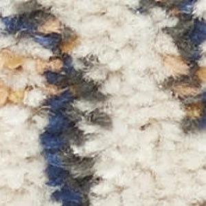 HomeRoots 5' Timeless Ivory and Blue Floral Area Rug - Elegant Design, Durable, Perfect for Any Room Decor 5? x 7? 385211