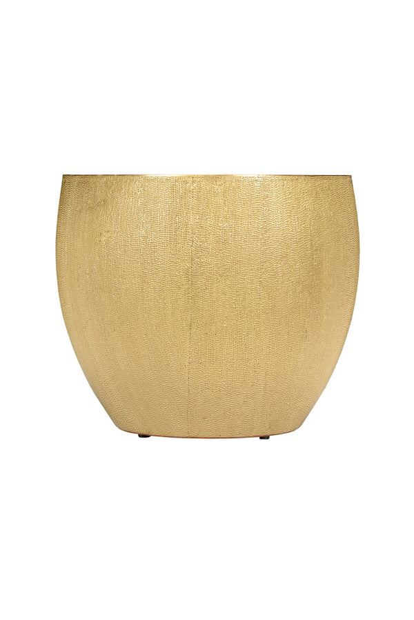 Chelsea House Drum Hand-Hammered Brass Accent Table With Cognac Leather Top — Sculptural, Durable Side/Bedside 385212