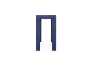 Chelsea House Sanibel Blue Raffia Console Table By Jamie Merida — Parsons-Style Entryway, Durable Lacquer Finish 385238