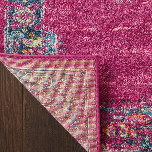 Homeroots 10' Fuchsia Power Loom Runner Rug  Polypropylene 385258