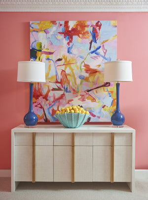 Chelsea House Tailored Raffia Cabinet By Claire Bell — Sculptural Storage With Gold Accents, Soft-Close Doors (34X66) 385267