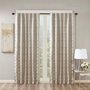 English Elm Jacquard SunSmart Cassius Total Blackout Curtain Panel with Marble Sheen, Noise-Reducing, Energy-Saving Privacy Grey+Silver 3.05 L x 10.63 W x 9.84 H B03599814
