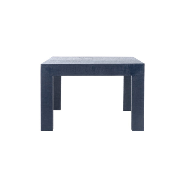 Chelsea House Sanibel Raffia Coffee Table In Blue — Parsons-Style 48" X 30" Durable Lacquer Finish, Designer Jamie Merida 385289