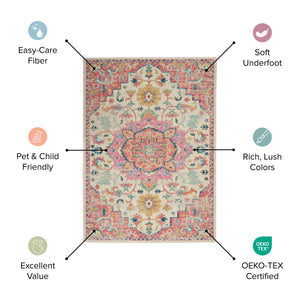 Homeroots 4' X 6' Gray And Ivory Abstract Power Loom Area Rug  Polypropylene 385292