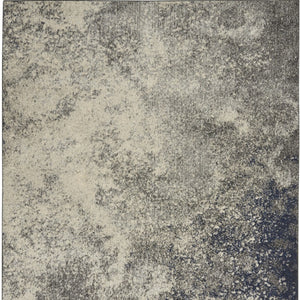 HomeRoots 5' Gray and Ivory Abstract Area Rug - Modern Design for Comfort and Durability in Any Room 5?x7? 385294