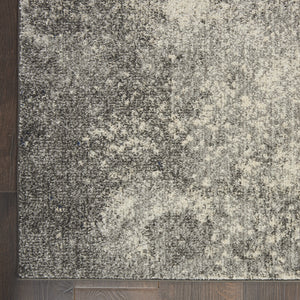 Homeroots 5' X 7' Gray And Ivory Abstract Power Loom Area Rug  Polypropylene 385294
