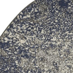 HomeRoots 5' Gray and Ivory Abstract Area Rug - Modern Design for Comfort and Durability in Any Room 5? 385295