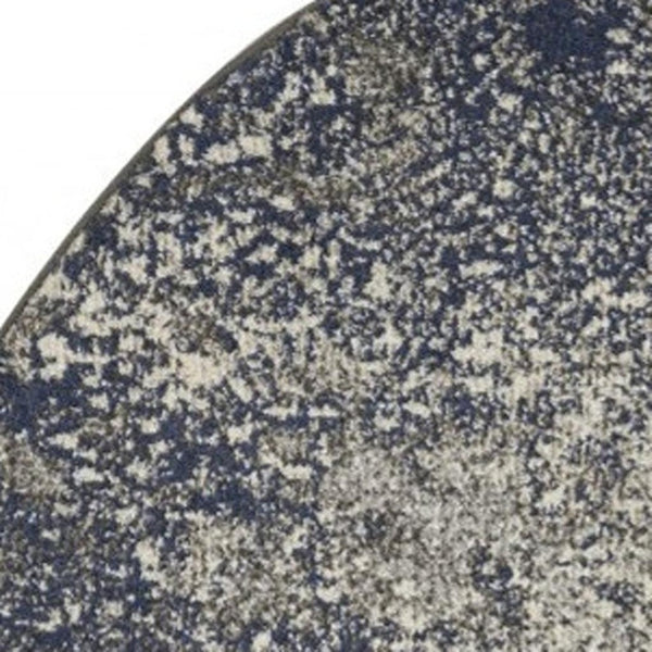 HomeRoots 5' Gray and Ivory Abstract Area Rug - Modern Design for Comfort and Durability in Any Room 5? 385295