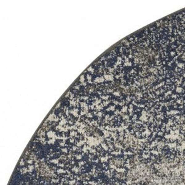 HomeRoots 5' Gray and Ivory Abstract Area Rug - Modern Design for Comfort and Durability in Any Room 5? 385295