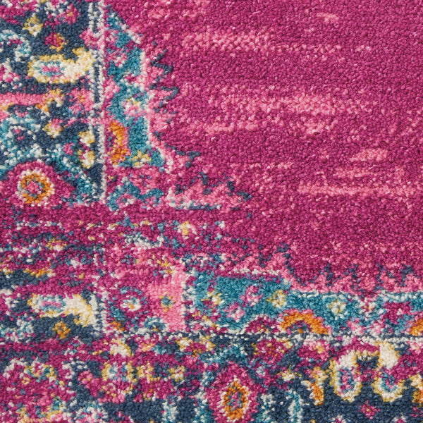 Homeroots 8' X 10' Fuchsia Power Loom Area Rug  Polypropylene 385313