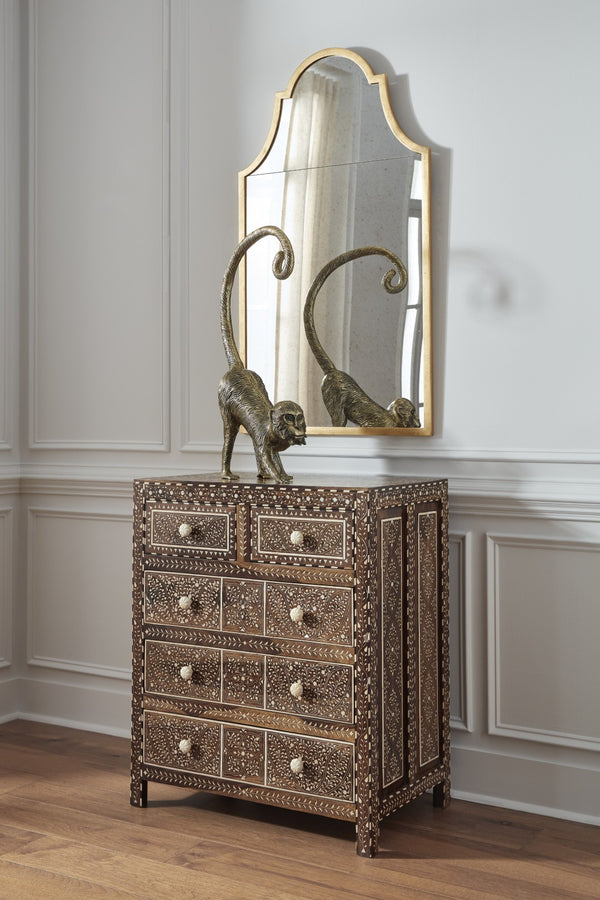 Chelsea House Standing Monkey Antique Brass Metal Sculpture 30.5" Tall — Regal, Lifelike Statement Accent For Home Decor 385318