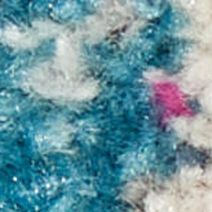 HomeRoots 5' Abstract Area Rug in Ivory and Blue - Modern Elegance for Living Rooms, Bedrooms & Offices 5' x 7' 385352