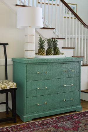 Chelsea House Delilah White Serving Tray With Polished Gold Handles — Sleek 19.5" Decorative Organizer For Home Entertaining 385363